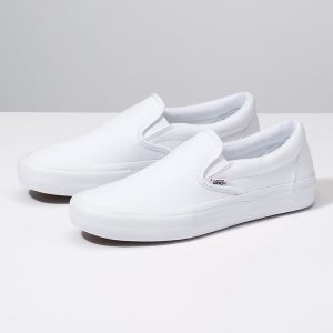 Vans Bayan Kaykay Ayakkabısı Slip-On Pro Beyaz | 19236-244